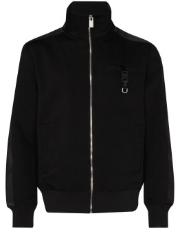 zip-up high-neck track top