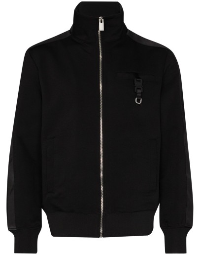 zip-up high-neck track top
