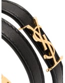 logo-plaque wraparound bracelet