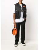 multi-pocket padded gilet