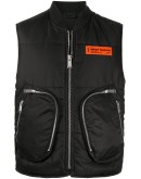 multi-pocket padded gilet