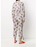 floral print long-sleeve jumpsuit