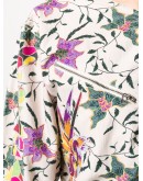 floral print long-sleeve jumpsuit