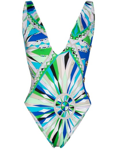 Kaleido graphic-print swimsuit