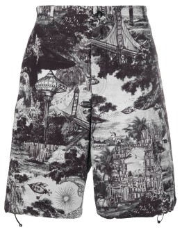 printed Bermuda shorts