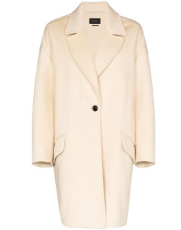 dropped shoulder cocoon coat