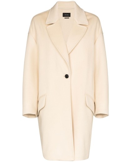 dropped shoulder cocoon coat