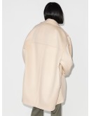 dropped shoulder cocoon coat