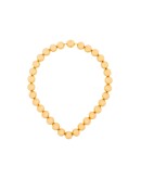 gold-tone beaded necklace