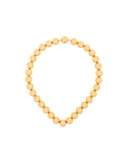 gold-tone beaded necklace