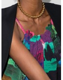 gold-tone beaded necklace