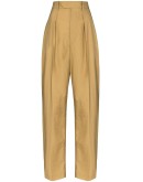 high waist tapered trousers