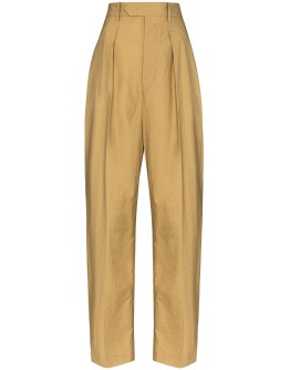 high waist tapered trousers