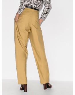 high waist tapered trousers