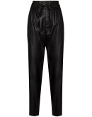 paperbag straight-leg trousers
