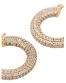 chain hoop earrings