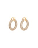 chain hoop earrings