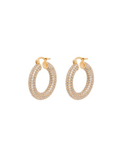chain hoop earrings