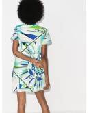 Bes print mini dress
