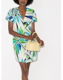 Bes print mini dress
