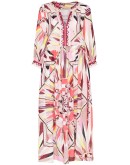 kaleidoscope-print midi dress