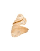 Waves in the Moonlight gold-plated ring