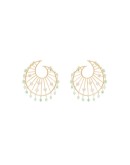 Allegory of Spring 24kt gold-plated earrings