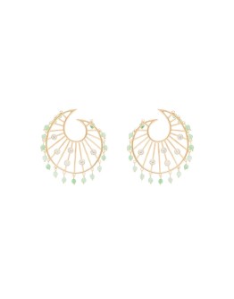 Allegory of Spring 24kt gold-plated earrings