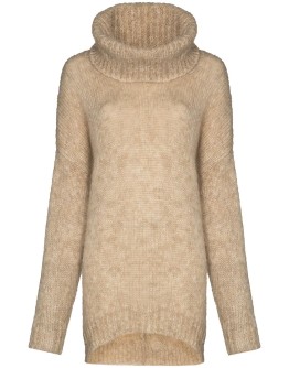 roll neck knitted jumper