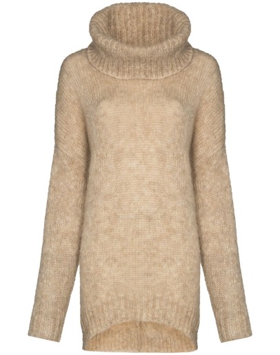roll neck knitted jumper