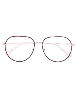 tortoiseshell effect aviator glasses