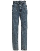 paper-bag slim-leg jeans