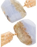 24kt gold vermeil Sunset Hues agate earrings