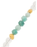 Blue Lagoon gold-plated quartz necklace