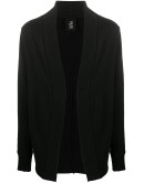 raw-edge cotton cardigan