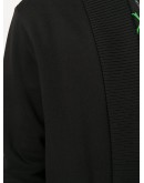 raw-edge cotton cardigan