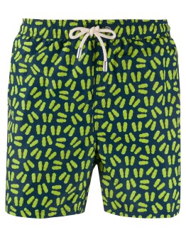 Sea Flip Flop-print swim shorts