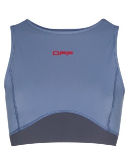 Active logo-print sports bra