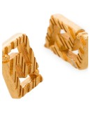 Greca gold-tone earrings