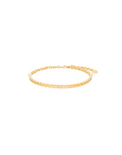 Greca gold-tone choker
