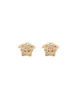 gold-tone Medusa head earrings