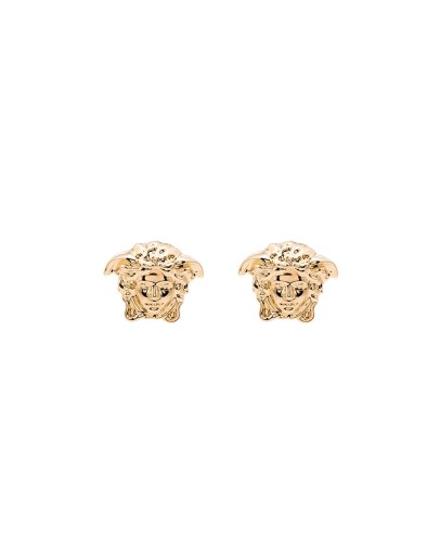 gold-tone Medusa head earrings