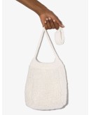 chunky-knit bucket bag