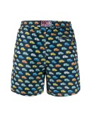 vintage car print swim shorts