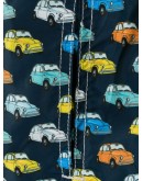 vintage car print swim shorts