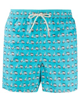 vespa print swim shorts