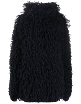 loop-stitch oversized jumper