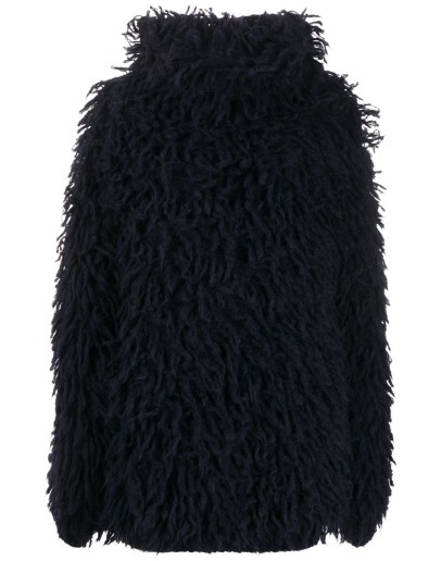 loop-stitch oversized jumper