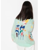 Western intarsia-knit cardigan