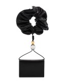 scrunchie-detail leather wallet